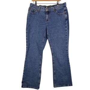 Rockies 14R Women Relaxed Low Rise Bootcut Blue Denim Jeans Western Cowgirl